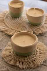 Macrame and Candle handmade