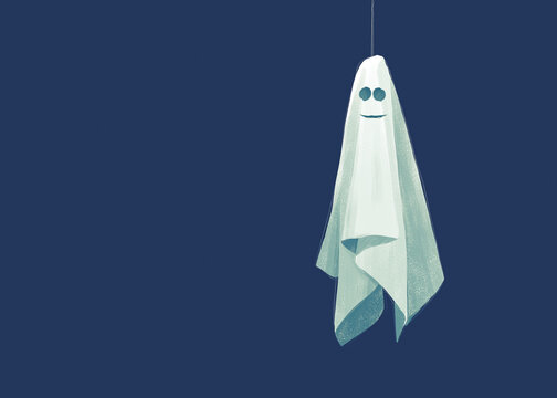 Fantasma su fondo scuro