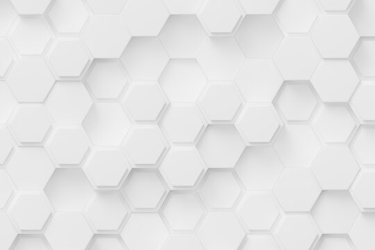 3d Rendering of Hexagon Backgrounds