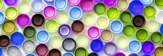 Recycled Multicolored Plastic Bottle Caps