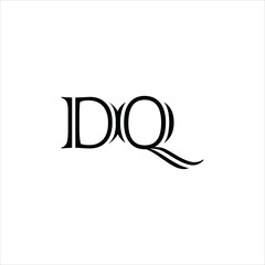 letter d q logo vector creative template