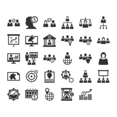 Business And Management icon set