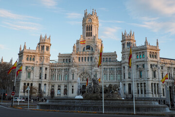 Fototapeta na wymiar Cibeles square,Madrid, Spain 