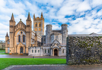 Fototapeta na wymiar Buckfast Abbey Church, Buckfastleigh, Devon, England, Europe