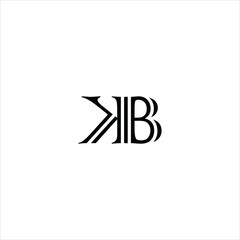 letter k b logo vector creative template