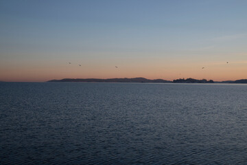 Fototapeta premium sunset over the sea