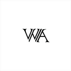 letter w a logo vector creative template