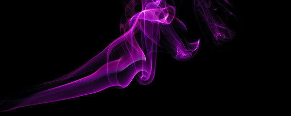 smoke on a black background