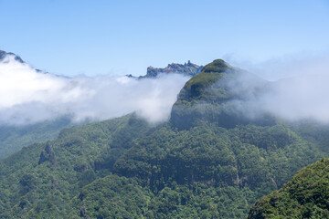 View to Pico Arieiro mountain