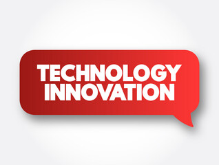 Technology Innovation text message bubble, concept background