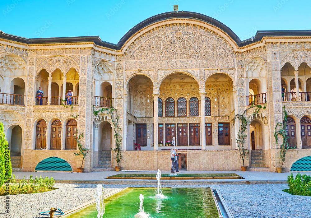 Sticker The famous Tabatabaei mansion in Kashan, Iran