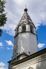 Fototapeta na wymiar Bell tower of the Assumption Church