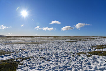 Ein sonniger windstiller Tag auf der Wasserkuppe