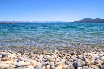 Fototapeta na wymiar View of Lake Fagnano in Summer, Tierra del Fuego, Patagonia 
