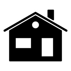 House Flat Icon Isolated On White Background