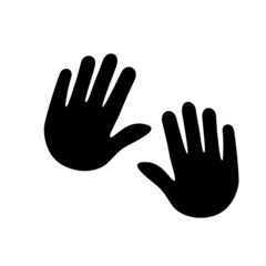 Fototapeta premium handprints vector 