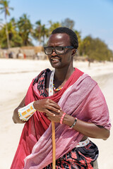 Zanzibar Masaj portret 2 - obrazy, fototapety, plakaty
