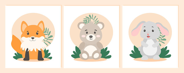 Posters with little animals