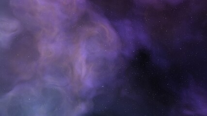 Obraz premium Nebula in space, science fiction wallpaper, stars and galaxy, 3d illustration