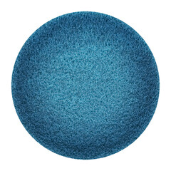 Blue round felt textile background