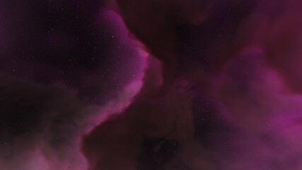 Nebula in space, science fiction wallpaper, stars and galaxy, 3d illustration