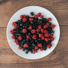 A Plate of Mixed Berries