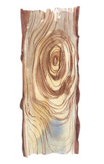 Watercolor wood Tree rings illustration. Hand drawn abstract background. Natural texture. Artistic design. For scrapbooking, greeting card, holiday invitation, postcard, poster, background.