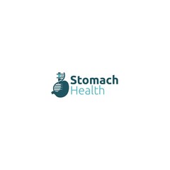 Minimalist design stomach health organ logo design