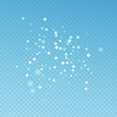 Magic stars random Christmas background. Subtle fl