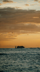 Fototapeta premium sunset over the sea