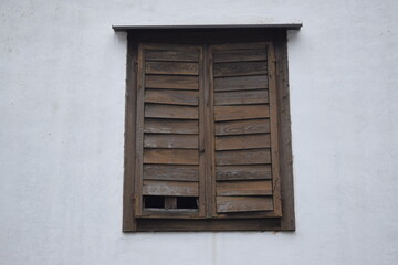 old wooden window