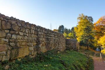Fototapeta na wymiar Ruins of medieval fortificated city of Krakra, Bulgaria