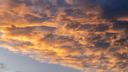 With the sun rising and clouds moving; the beautiful artwork creates itself