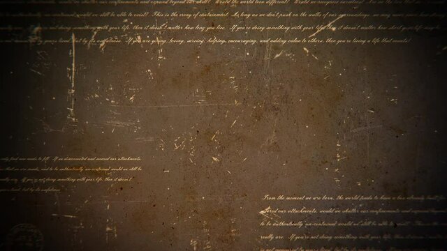 yellow grunge vintage background with floating text and titles