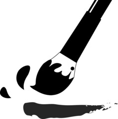 習字の筆アイコン