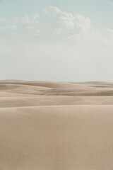 Fototapeta na wymiar Lençóis Maranhenses - Pattern of dunes and shadows in this brazilian national park