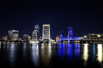 Fototapeta na wymiar Jacksonville, FL Skyline