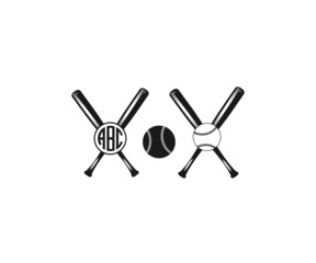 Baseball bat SVG Bundle, Baseball SVG, Baseball clipart, Baseball Logo, Baseball ball clipart, Baseball monogram, 