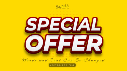 special offer text effect