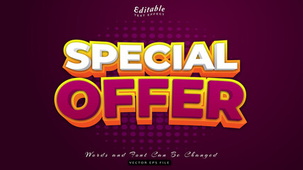 special offer text effect