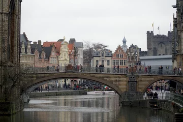 Abwaschbare Fototapete Antwerpen Belgien Winter 2021