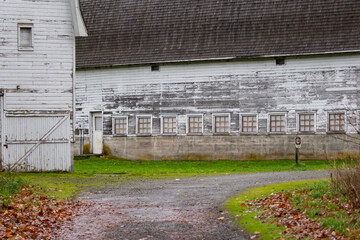 Long Barn on Nisqually National Wildlife Refuge on a Gray Day