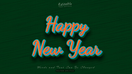 happy new year text effect