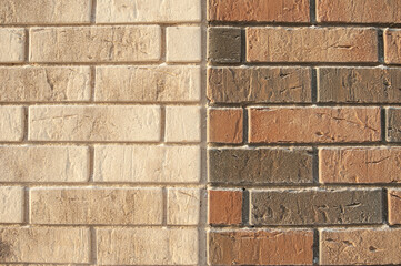 frozen brick masonry in winter