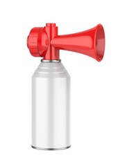 Blank Signal Air Horn Mockup Template, 3d render illustration.