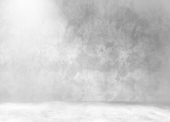 light gray cement wall in a studio room, suitable for display