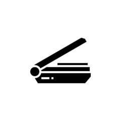 scanner vector icon. computer component icon solid style. perfect use for logo, presentation, website, and more. simple modern icon design solid style