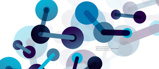 Network concept abstract background. Dots connection. Big data idea. Business template for wallpaper, banner, background or landing