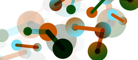 Network concept abstract background. Dots connection. Big data idea. Business template for wallpaper, banner, background or landing