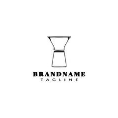 djembe african percussion instrument cartoon logo design template icon vector illustration